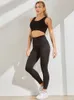 Leggings femininos de cintura alta preta fitness slim treping legging sportswear 221122