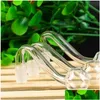 Tuyaux De Fumer Tuyau De Brûleur À Huile En Verre Pyrex Avec 10Mm Mâle Joint Transparent Mini Tube Épais Barboteur Pour Bongs D'eau 6034 Q2 Drop Delivery H Dhslr