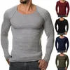 Camicie casual da uomo T-shirt lavorata a maglia per il tempo libero da uomo Top Fashion Good Stitching Pullover per palestra