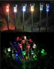 12 piezas Lámparas de jardín de jardín LED de 12 piezas Lámparas impermeables a la luz de las lámparas de estaca solar lámparas de iluminación