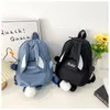 Backpacks dziecięce torby szkolne urocze króliczki Projektowanie Dziewczyny Dziecięce przedszkole w przedszkolu torba dziecięca z uszami 221122