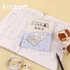 Bloc-notes Kinbor A5 2023 Time Planner Timeline Book 112 Feuilles Cuir PU Souple Pure Color Monthly Weekly Agenda Scheduler 221122