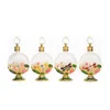 60 x 30 мл винтажные духи бутылки с пустыми декоративными драгоценными драгоценными камнями Lotus Lotus Lotus Facil Crystal Glass Perfum