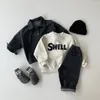 Set di abbigliamento Baby Boy Girl Clothes Primavera Lettera Bambini Felpa Top Pantaloni Abiti Maglione Sport Bambino