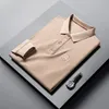 Męskie koszule męskie Tshirty Business Polo Classic Lapel Long Sleeve Casual 100cotton Spring Autumn Luxury High End Fashion 221122