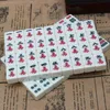 Numerato Mahjong 144 Til Mah-Jong Set Portable Chine Toy con box da gioco da gioco per feste in box