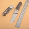 Promoción G1123 Cuchillo plegable de supervivencia D2 Satin Drop Point Blade G10 con mango de acero inoxidable Acampar al aire libre Senderismo EDC Pocket Folder Knives