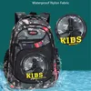 Plecaki Fengdong Bags w szkole podstawowej dla chłopców Waterproof Bookbag Camufak Plecak Kids Satchel Student Boy 221122