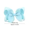 صلبة Grosgrain Ribbon Hair Bows Clip Association Hair Association Clit Girls Handmade Hair Clips Barrettes Hairpins Kids Headwear 40 Color