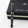 Stylos plume avec véritable coquillage de luxe stylo/stylo à bille roulante Jinhao 650 noir 18kgp moyen 221122