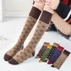 Designer Womens Chaussettes Cinq Paires Luxe Sports Hiver Lettre PrintedSock Broderie Coton Avec Box242