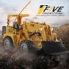 Электрический RC Car Excavator Dimplive Wheel Forklift Tractor Tractor Пульт дистанционного управления 2 4G RC 1 24 Trucks Bulldozer Toy для ребенка 221122