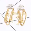 18K Gold Plated Luxury Brand Designers Letters Stud Dangle Hoop Geometric Famous Women Long Eardrop Crystal Rhinestone Tassels Earring Wedding Party Jewerlry