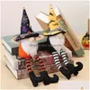 Other Festive Party Supplies Halloween Party Decorations Long Legs Gnomes Plush Faceless Gnome Doll Cartoon Toy Ornaments For Hous Dh9Dl