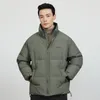 Parkas de plumón para hombre KUEGOU, chaquetas gruesas de invierno para hombre, abrigos cálidos de pato blanco 90%, chaqueta acolchada básica de calidad, cremallera en la cintura, talla grande XBW-3157 221122