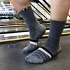 Erkek Çoraplar Erkekler Kış Kış Yastık Yastık Kombi Pamuk Sporları Yürüyüş Konforu Ayak Sıcak Tutun