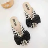 Women Spring And Summer Fashion Plaid Bow Flat Sandals Slippers Ladies Outerwear Baotou Flats A Pedal Breathable Shoes J220716