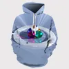 Con cappuccio maschile Spring/Autumn Cashing Fashion Men and Women 3D Printing Art Noody Novelty Painter Creative Sweatshirt