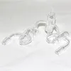 Rökning Set Quartz Diamond Loop Banger Nail Oil Knot Recycler Nail With Carb Cap Dabber Insert Bowl 10mm 14mm 19mm Manlig kvinna för vattenrör