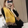 Designer Scarf For Women Pashmina Echarpe Warm Scarves With Tassel Mens Womens Sciarpe Winter Large Monogrammed Shawl C Scarfs Cashmere