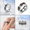 Band Rings Embossment Bible Jesus Cross Band Ring Finger Stainless Steel Rings Fashion Jewelry For Men Women Gift Drop Delivery Dhu8N