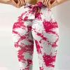 Womens Leggings Leopard Print Floral Stretch Long Pants Elastic High Waist Scrunch Butt Workout Breathable Leggins 3XL 221122