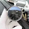 Mężczyźni zegarki I-WC Mechanical Watch Portugalskie Siedem Trendów Moda Real Belt Automatyczne puste wodoodporne w pełni Kav5