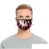 Designerskie maski zęby scl twarz maski czarne wielokrotne użycie Mascarilla moda PM 2.5 Ochronna prania respirator niestandardowa Earlop Adt Kid 2 DH1OI