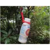 Drinkware handvat waterfles gesp voor nokkenwandeling overleving reizende karabijnscheiding handige hoge elasticiteit houder clip met keychai dhkez