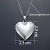 Chains Vintage Heart Pendant Choker Necklace Gothic Blank DIY Jewelery Making Silver Color Chain Necklaces For Women Men Birthday Gift