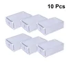 Kleidung Lagerung 10PCS Kunststoff Kiste Klar Schublade Schuh Boxen Stapelbar Faltbare Schuhe Fall Hause Kleiderschrank Verdicken Schuhkarton