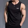 Topy z czołgami męskimi Summer Gym Sport Tank Top Siatka Szybka męska kulturystyka kulturystyka bez rękawów