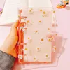 Kawaii Daisy Pvc Przezroczysty spoiwa luźna notatnik Wewnętrzna strona czasopismo Planner organizator Diary School Office