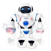 RC Robot Mini Dancing With Led Light Music Fun Electric Educational Intelligent Walking ic Birthday Christma Gift Kids for toy 221122