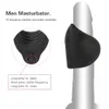 Männer Penis -Masturbatoren erweitern Vibrationstrainer USB -Ladegerät Männliche Verzögerungstraining Eichel Vibrator 10 Speed ​​Sex Machine Erwachsene