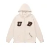 Nytt m￶nster broderi m￤n jackor hoodies kvinnor harajuku hiphop jacka high street zip up hoodie casual l￶s gata tr￶ja kl￤der ct44