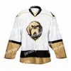 대학 하키는 2021 Newfoundland Growlers Hockey Jersey Trey Bradle Brady Ferguson Justin Brazeau Matt Bradley Marcus Power Giorgio Estephan Todd Skirving