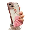 Rhinestone Mobiltelefonfodral Princess Dress Back Cover Luxury Apple Phone Premium Design Diamond-Errusted Protection TPU Soft Case For iPhone 14 13 Pro Max Plus 12 11