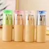 12 Colors Painting Pencil Students Art Sketch Drawing Pencil Kraft Paper Canister Colorful Pen Children Drawings Supplies BH7994 TYJ