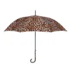 Parachase Fashion Leopard Pattern Umbrella Rain Women Windproof Long Handle Girls Brand Automatic Foldable 8K J2207227914383