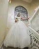 2023 Krajowa suknia balowa suknie ślubne seksowne z ramion koronkowe aplikacje kryształowe koraliki liniowe suknie ślubne zamiatanie pociągu