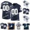 American College Football Wear Nik1 2021 PSU Penn State Football Jersey NCAA Collge 14 Sean Clifford 26 Saquon Barkley 21 Noah Cain 87 Pat Freiermuth 9 Trace McSorley