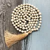 Correntes 8mm Natural J-asper Mala Colar Para Mulheres 108 Contas Atadas à Mão Espiritual Feito à Mão Colar de Borla Mujer