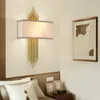 Lampa ścienna Chińska żarówka LED metalowa rura salon dekoracja salonu el choła światła sypialni kinkietowe mocowanie powierzchniowe