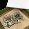 2022 Orecchini FAMILE Fashion Designer di marchi di lusso Classico Diamond Double G Letter CZ Tassel Orecchia di lusso per le donne Fedding Party Luxurys Gioielli con scatola e francobolli