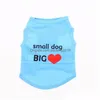 Vêtements pour chiens Mode Dogapparel Vêtements Polyester Chiens Vêtements Rafraîchissant Chiot Gilet Pet Supplies Lettres Amour Printemps Été Mticolou Dhohx