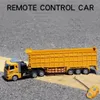 Voiture RC électrique Camion RC 1 48 Véhicule d'ingénierie télécommandé Semi-remorque Tanker Jouets radiocommandés pour garçons Enfants Cadeaux pour enfants 221122