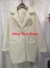 الفراء النسائي فو Hstar Women Mink Coat Solid Female أسفل طوق الشتاء دافئة وهمية سيدة سترة عارضة 221122