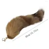 Keychains 1PC Large Tail Fur Tassel Bag Tag Keychain Strap Chain