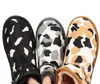 Fashion brand designer uggltys Leopard pattern Snow boots classic Medium boots ugglie Woolen bootes 2023 New Winter warm shoes